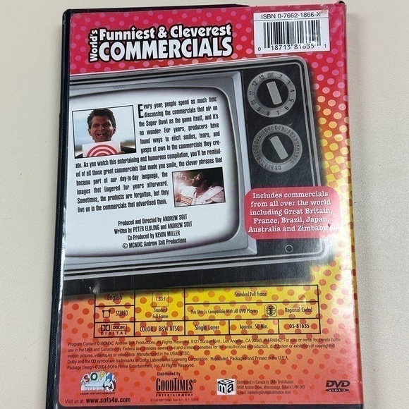 world’s funniest and cleverest commercials DVD in case 51 minutes. - Picture 2 of 4